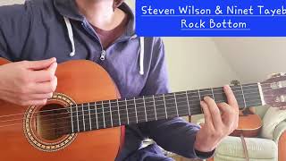 Steven Wilson & Ninet Tayeb - Rock Bottom | #easyguitartutorial #guitarlesson #theharmonycodex