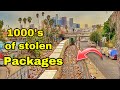 Thousands of Amazon,UPS Packages stolen off  Cargo Trains in Los Angeles Downtown