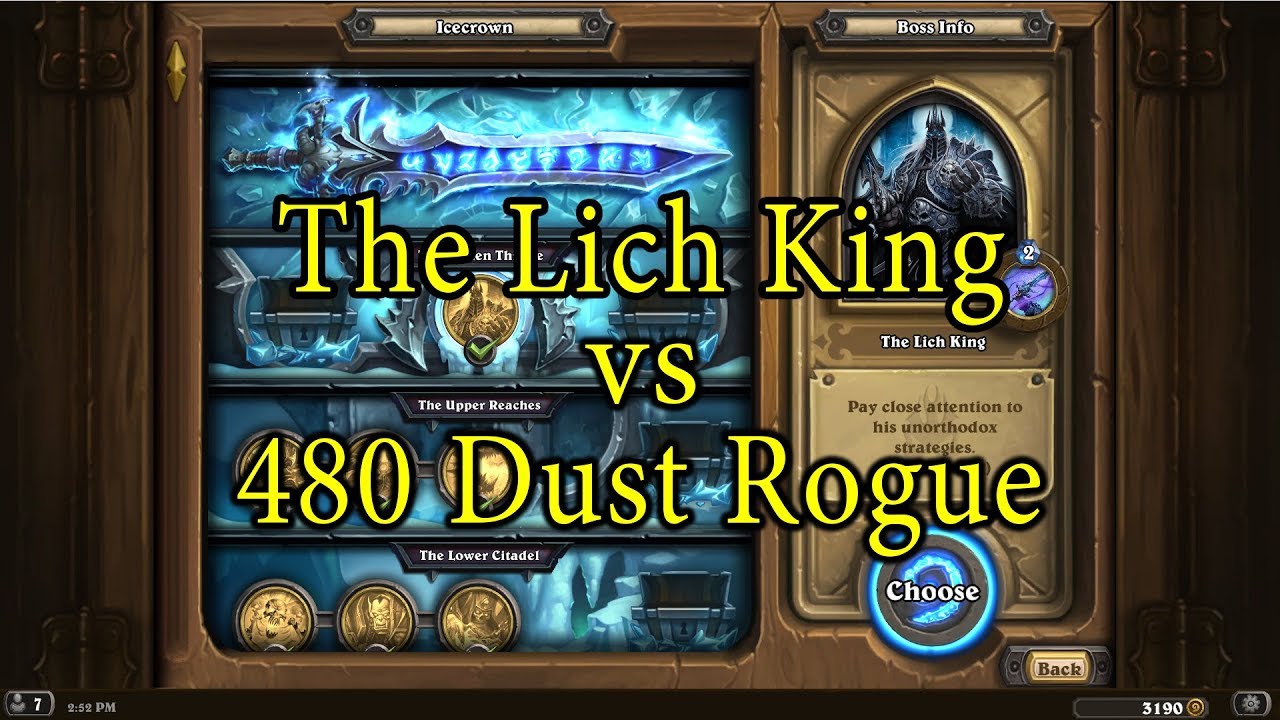 Hearthstone: The Lich King with 480 Dust - YouTube