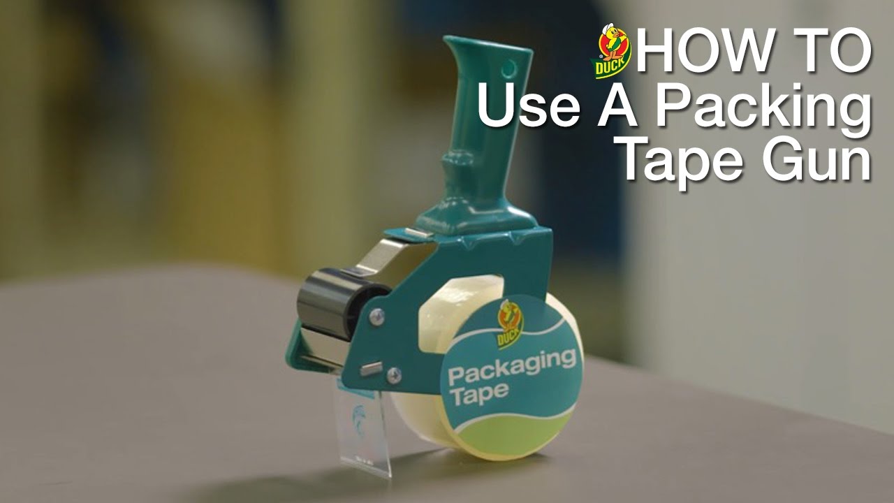 How to Use Your Duck® Packing Tape Gun - YouTube