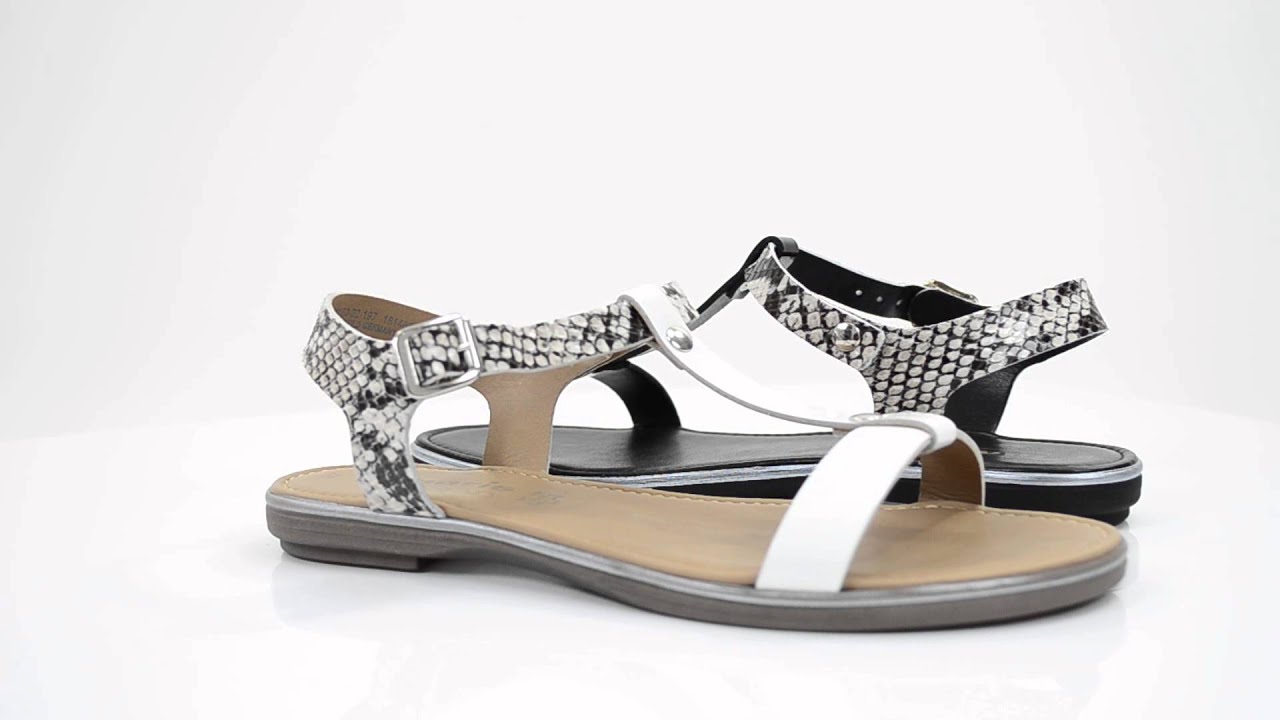 TAMARIS SANDALEN SNAKE | FASHIONFOOTWEAR.NL - YouTube