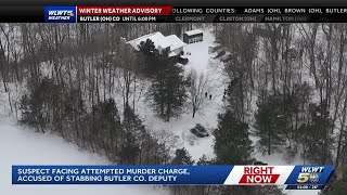 Suspect charged with attempted murder after deputy stabbed in Butler County