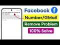 Fix: Facebook GMail & Number Remove Problem 2026 | You Can't Make This Change At The Moment Facebook