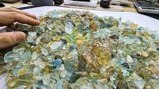 Unboxing 5,000ct of Rough Aquamarine and Other Beryl Gemstones!