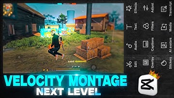 Velocity Montage Editing Free Fire | Next Level Smooth Sync | CapCut Tutorial