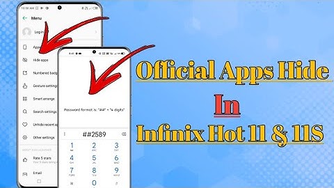 How To Hide Apps On Infinix Hot 11S & 11 | Hide Apps Settings On Infinix Hot 11 & 11S | Hot 11S & 11