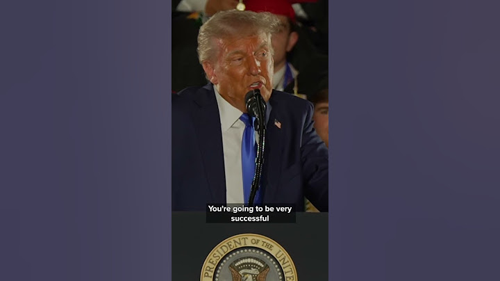 President Trump at University of Alabama commencement: 'Don't waste your youth'