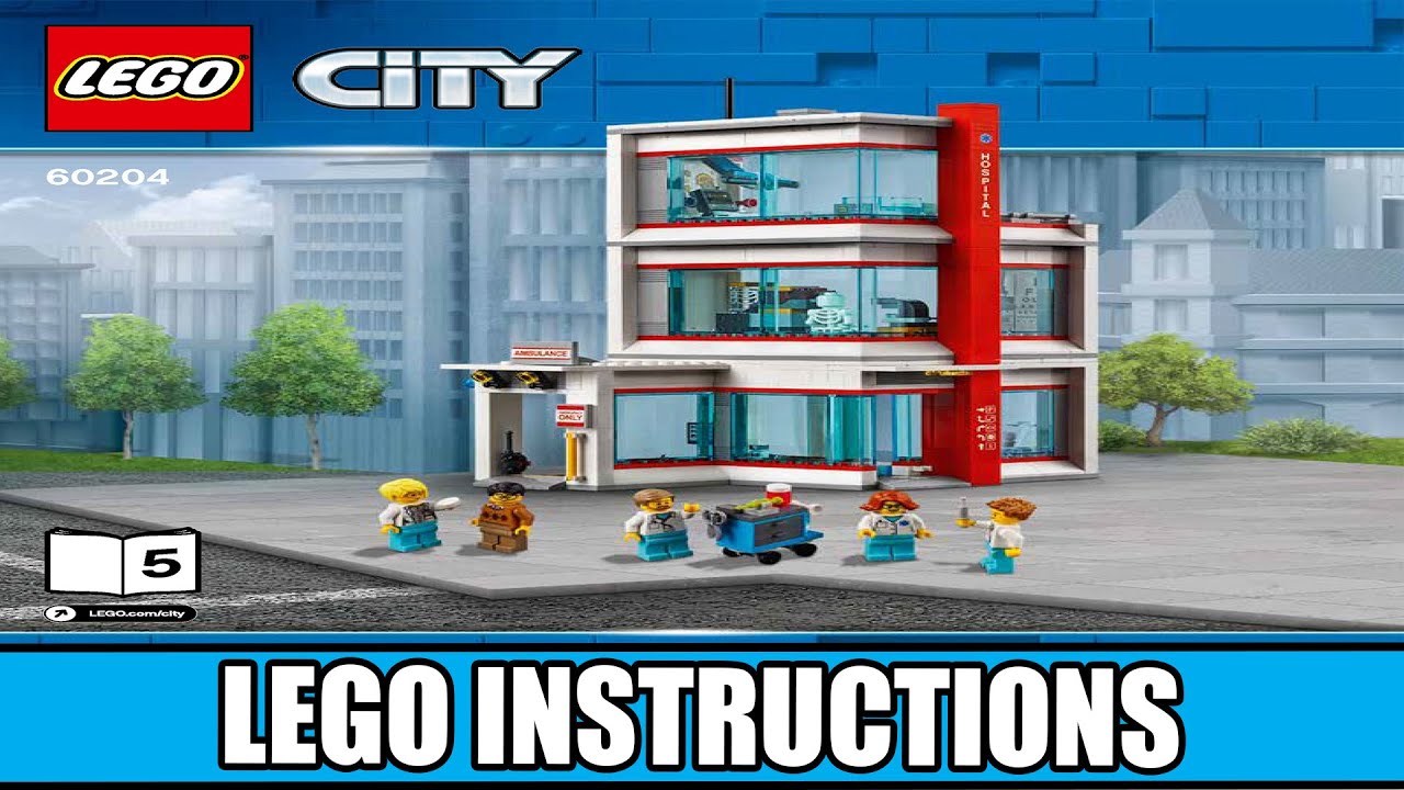 Indbildsk ål Anvendelse LEGO Instructions | City | 60204 | City Hospital (Book 5) - YouTube