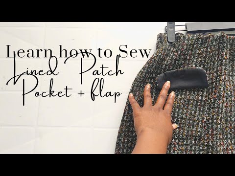 How to Sew a Patch Pocket. Unlined Patch Pocket Tutorial for