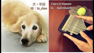 [kalimba & Painting] Tears In Heaven 淚灑天堂 _ 犬.手繪