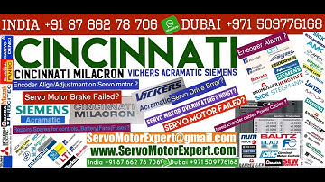 Cincinnati Acramatic Vickers Siemens servo motor chatter,servo drive error codes, encoder direction