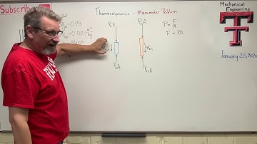 Thermo: Lesson 7 - Manometer Example Problem