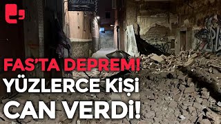 Fas'ta 7 büyüklüğünde deprem! Yüzlerce kişi can verdi! İşte ilk görüntüler