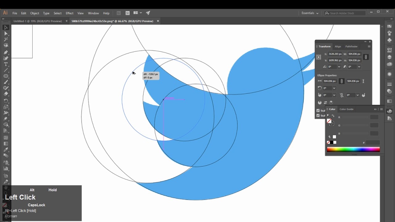Twitter Logo Using Golden Ratio On Adobe Illustrator Golden Ratio Logo Youtube