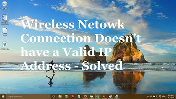 Fix: "Wireless Network Connection doesn