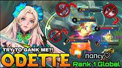 Butterfly Goddess Odette Beautiful Ultimate Counter Gank!! - Top 1 Global Odette пαпcy♡ - MLBB