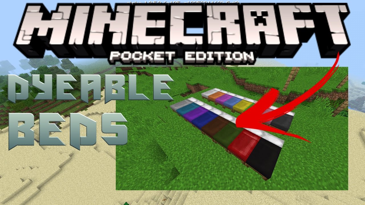 ✔MCPE 1.0.5 NEWS!! | NEW DYEABLE BEDS!!