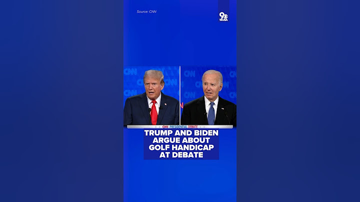 Trump and Biden argue about golf handicaps at debate