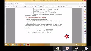 O.C.C. AND S.C.C. FOR ALTERNATOR