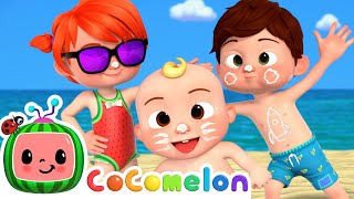 Sunscreen Fun at the Beach! ☀️ JJ, TomTom & YoYo’s Summer Day | 🍉 CoComelon - JJ's Baby Songs 🎶