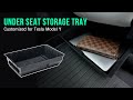Model Y Storage Tray Under Seat | Hidden Organizers #modely #modelyaccessories