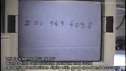 Demo Of LeNet 1 The First Convolutional Network