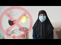 How to put on a face mask english