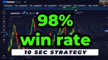 POCKET OPTION 10 SECOND STRATEGY - 98% WIN