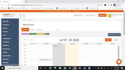 Work Hours Categories - Medtrics for Residents