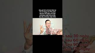 PNJ chỉ trả 10% lần 1, khách bán lại Vàng KC phải đợi sau 120 ngày, 5 đợt mới được nhận hết tiền