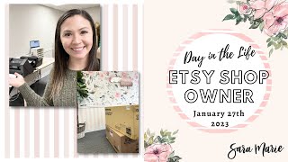 Office Refresh &amp; SECOND Graphtec F Mark 2!! | Day in the Life of an Etsy Sticker Shop | Sara Marie