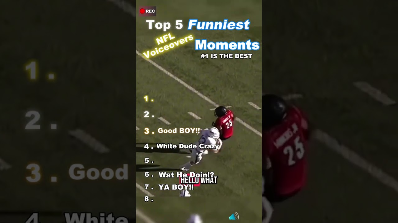 The Funniest NFL Voiceovers ever 😂