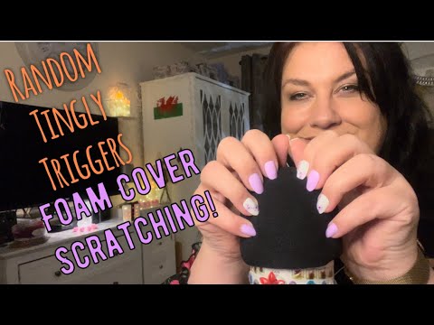 ASMR Foam Cover Scratching plus other Fast & Aggressive Triggers!