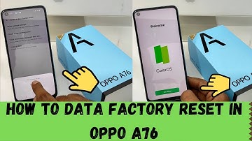 How to Data Factory Reset in OPPO A76,OPPO A96| How to reset Oppo A76 -  reset and erase all data