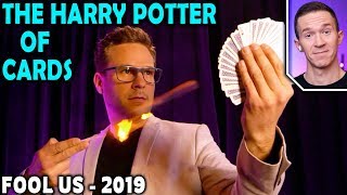 Magician REACTS to Nestor Hato REALLY FRICKIN' GOOD Card Magic on Penn and Teller FOOL US 2019