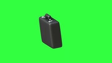 Suitcase Icon Rotating 3D Animation Green Screen | Free Download (HD)