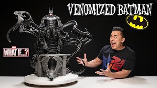 VENOMIZED BATMAN!!! What If Bruce Wayne Became Venom? Custom Statue Review