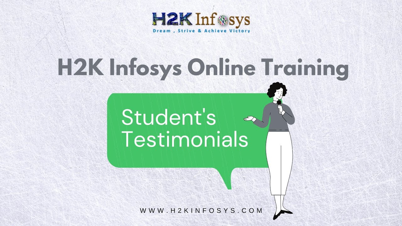 H2k Infosys Reviews | IT Online Training Testimonials - YouTube