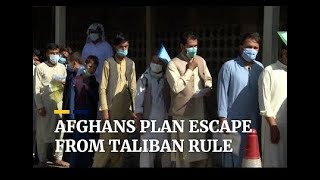 Thousands Afghan trying to flee amid Taliban sweep কাবুল ছেড়ে পালাচ্ছে আফগানরা