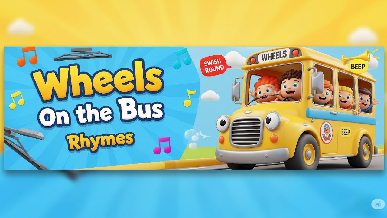The Wheels on the Bus Go Round and Round | Fun Nursery Rhymes for Kids ...