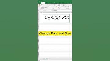 Excel Magic: Tạo Đồng Hồ Điện Tử Đẹp Mắt trong 1 Phút #shorts