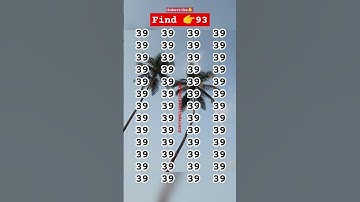 Seek and find 93🤔😯 with your eagle eyes.#seek  #eyetest #iqtest #quiz #shorts #sec