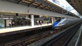 JR東日本　E7系　東京駅到着（2022年8月3日）