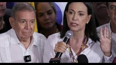 🔴#ENVIVO María Corina Machado da mensaje tras los resultados de las elecciones en Venezuela