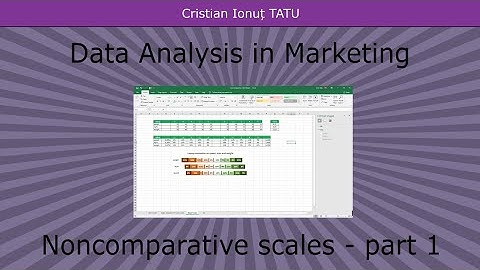 Analysis of noncomparative scales part 1