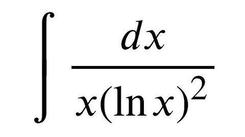 u-substitution for integral 1/x(lnx)^2