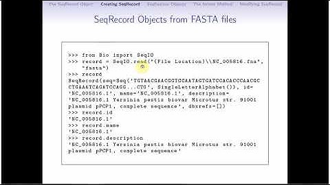7. Sequence Annotation Objects
