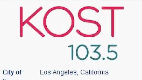 25 Days of Christmas Radio - Day 14: "KOST 103.5" Los Angeles, CA Noon PT TOTH ID--12/14/14