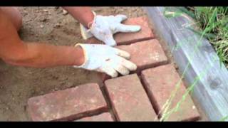 Garden tips & flower planting: http://youtu.be/fDEjZ4bgTFQ In this video, I teach you a simple and fun way to lay bricks in your front or 