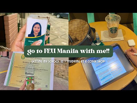 📚 uni vlog #4: First time going to FEU Manila!🔰| studying at a coffee shop + movie date 🎥🎞 *PH*